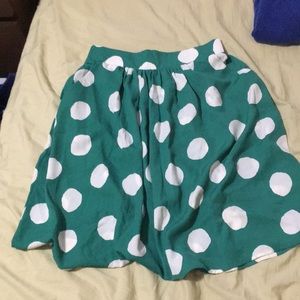 Casual Creativity Pocketed Skirt in Dots